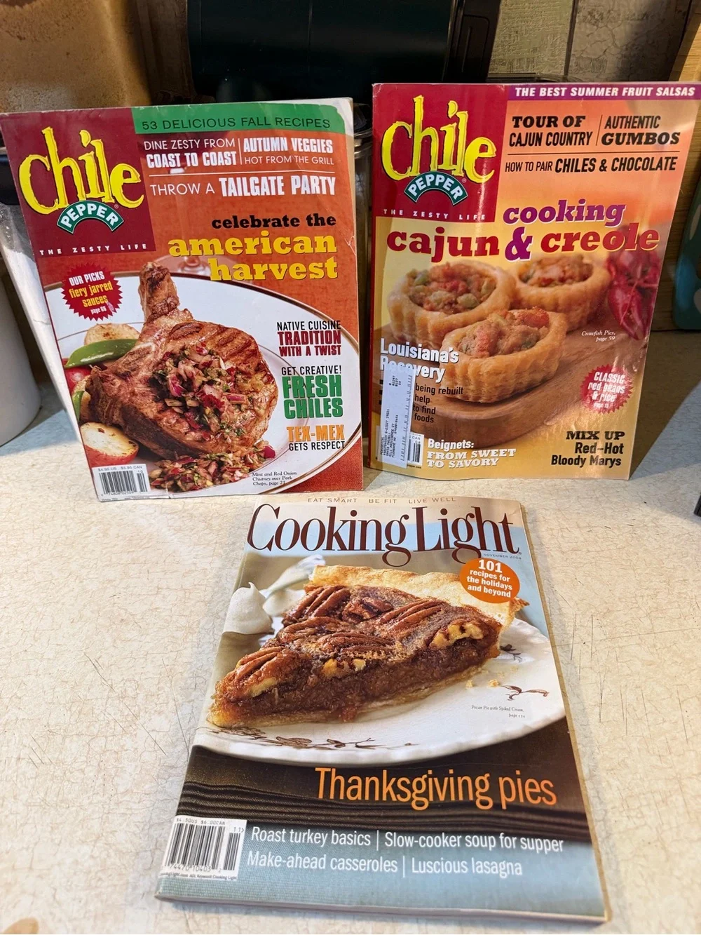 Cooking at Home/Cooking Light- 11 Magazine Lot- Recipes Cooking Illustrated